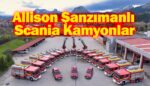 İtfaiye filosuna Allison şanzımanlı Scania kamyonlar