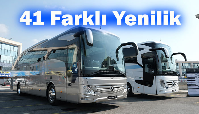 Mercedes-Benz Türk, yeni otobüslerini otogarda sergiledi