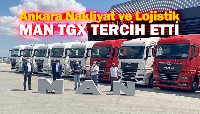 Ankara Nakliyat ve Lojistik filosuna 15 MAN TGX çekici kattı
