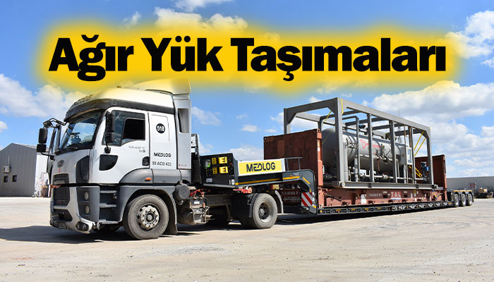 Medlog Lojistik özmal lowbed dorselerle proje yüklerini tek elden yürütüyor