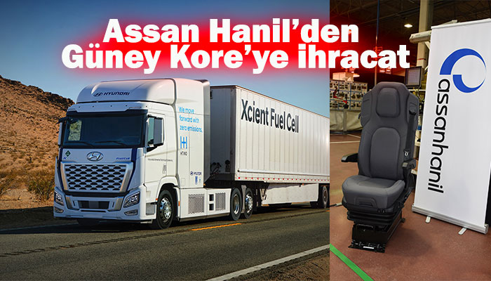 Hidrojen yakıtlı kamyonun koltukları Türkiye’den