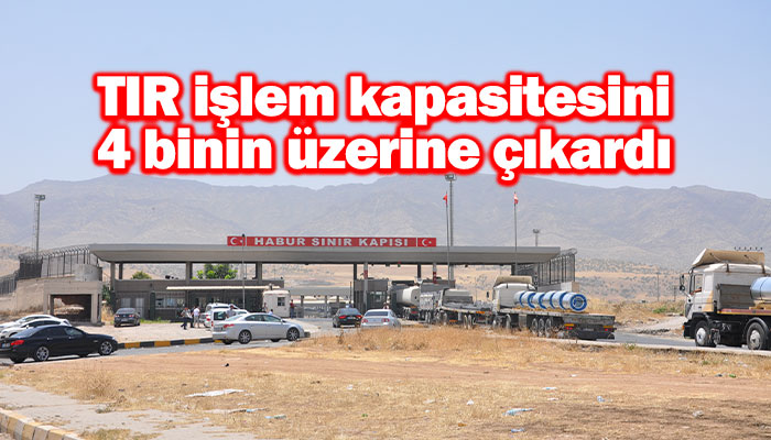 Habur sınır kapısı TIR giriş-çıkışları