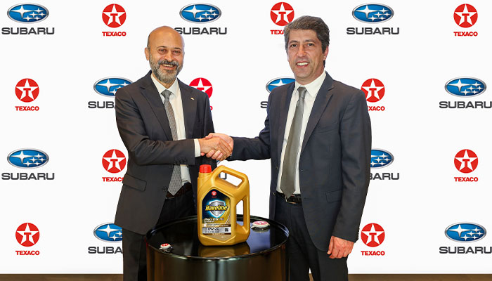 Subaru Türkiye, Texaco madeni yağları tercih etti