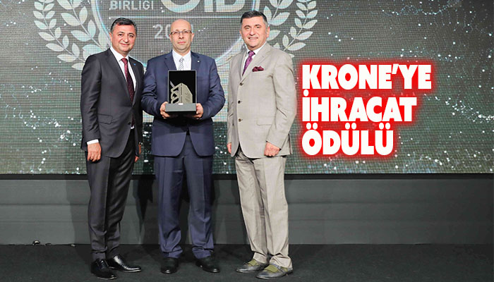 Krone'ye OİB’den ihracat ödülü