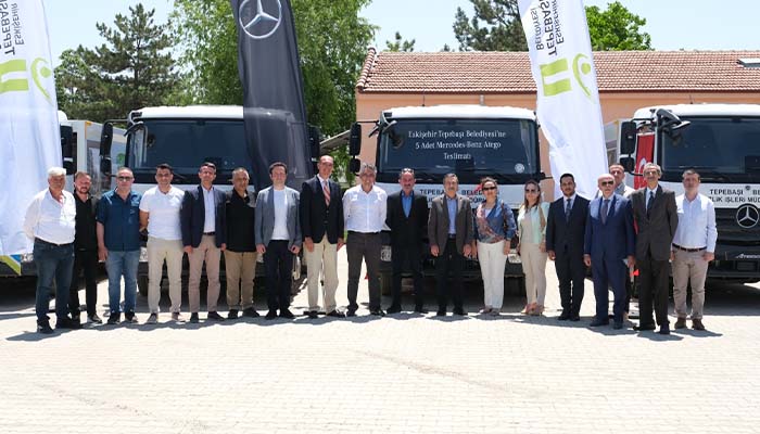 mercedes kamyon eskisehir tepebasi belediyesi teslimat toreni