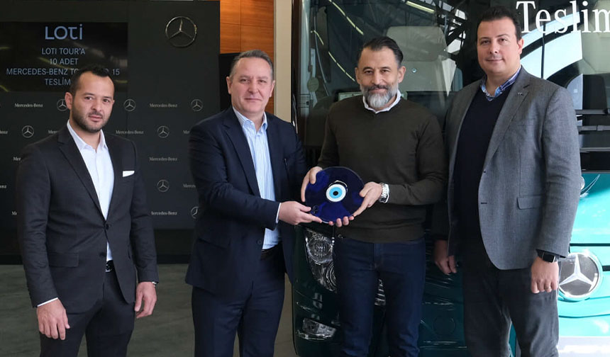 Mercedes-Benz Türk, 10 adet Tourismo 15’i LOTİ’ye törenle teslim etti