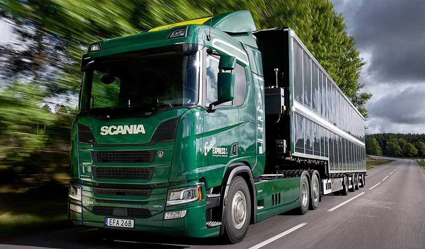 scania gunes enerjili kamyon 1