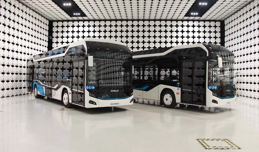 Otokar Hidrojenle Çalışan Otobüsü ile Otonom Otobüsünü Tanıttı