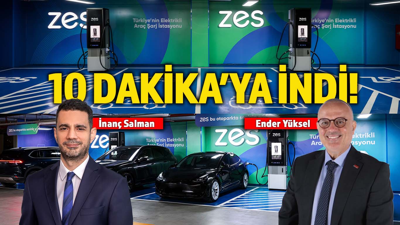 Zes,720 kW şarj istasyonları ile süreyi 10 dakikaya indirdi