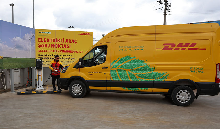 DHL Supply Chain Turkiye elektrikli arac sarj