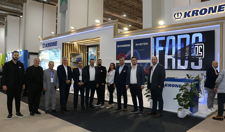 TREDER uyeleri LOGISTECH Fuari Krone Standi