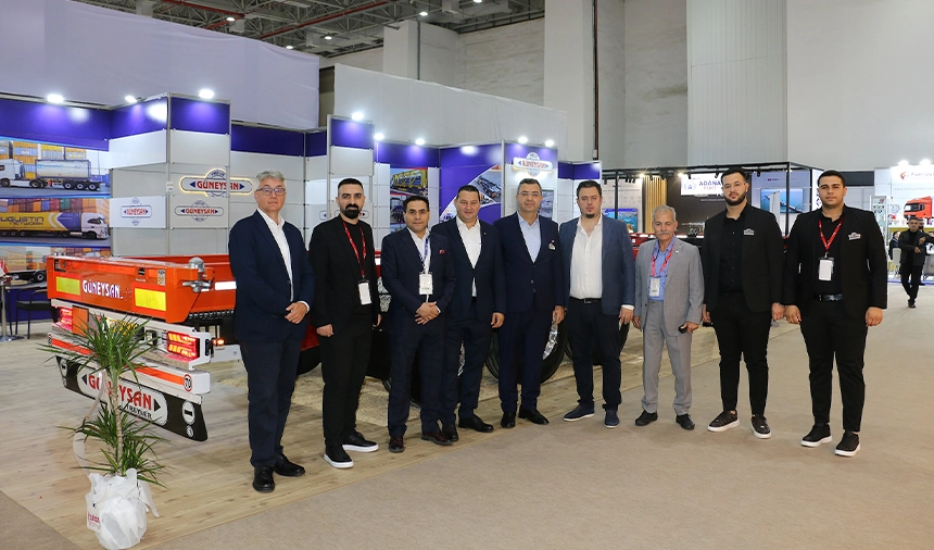 TREDER uyeleri LOGISTECH Fuarida Guneysan Treyler Standi