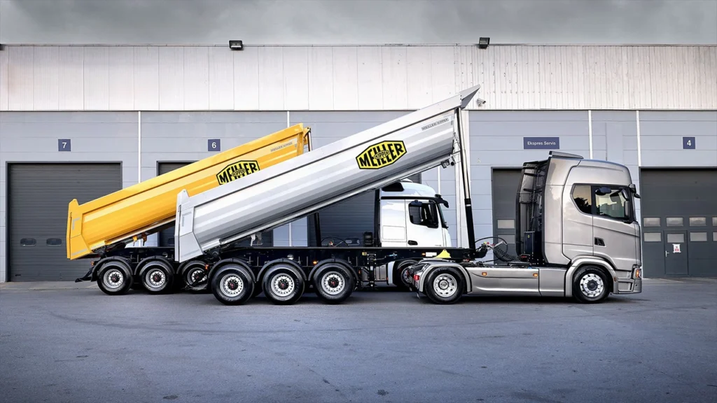 Yari romork ve damper sektorunun oncu markalarindan Meiller