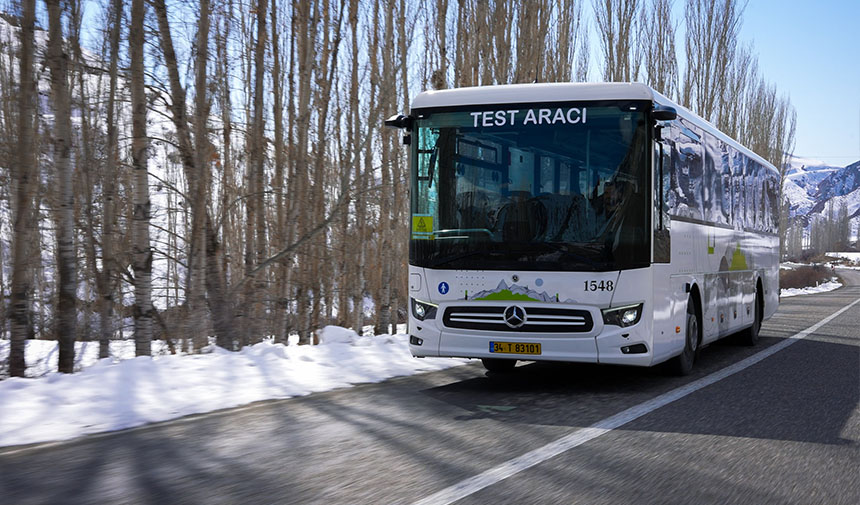 Elektrikli Otobüslerin Yol Testi Onayı Türkiye’den! 3 Mercedes Benz Otobus Zorlu Kis Testi