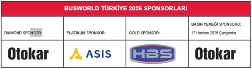 Busworld Türkiye 2026 Kapılarını Açıyor 3 sponsor